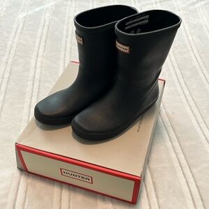Hunter Kids Black Rain Boots